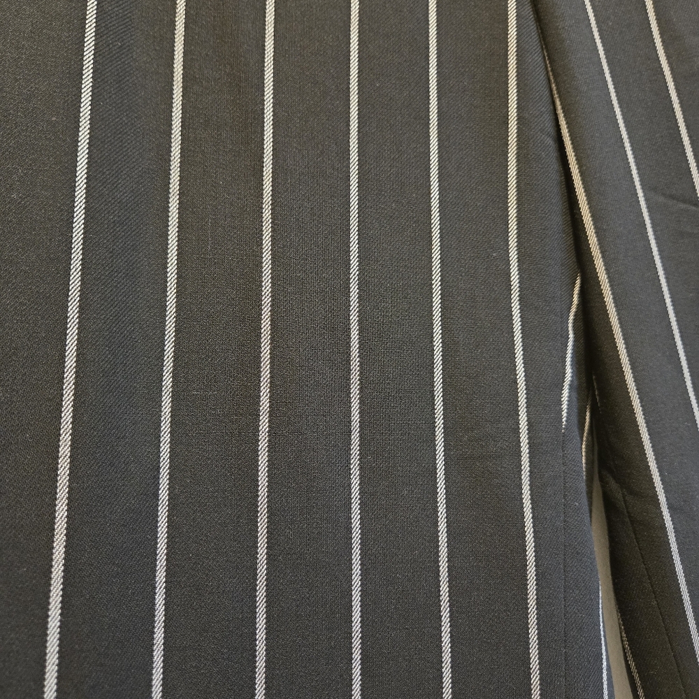 Armani Collezioni Pinstripe Wide Leg Pant, Size Small, COA Included - Picture 3 of 7